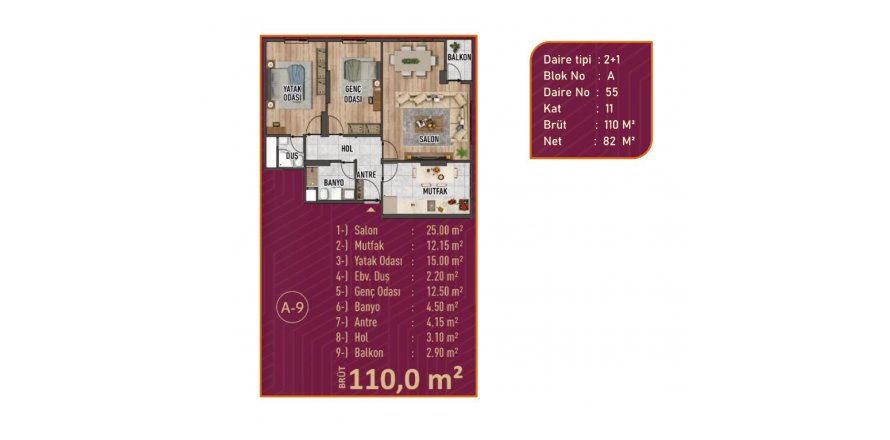 2+1 Wohnung in Sega Cadde, Küçükçekmece, Istanbul, Türkei Nr. 162759