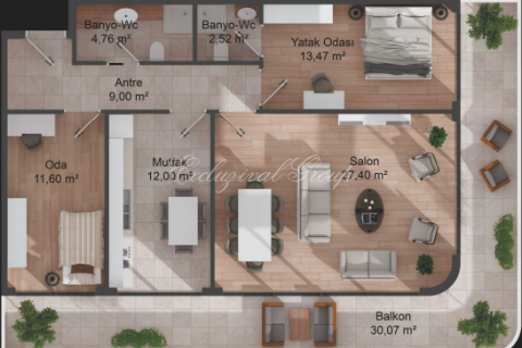 3+1 Leilighet i Istanbul, Tyrkia Nr. 179428 - 19