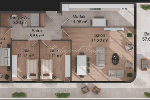 3+1 Leilighet i Istanbul, Tyrkia Nr. 179428 - 20