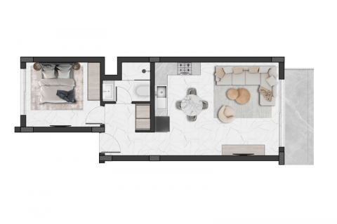 1+1 Leilighet i Girne, Nr. 190944 - 10