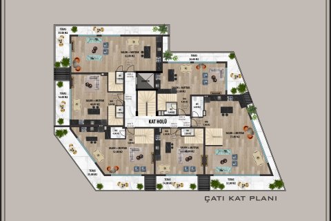 2+1 Lägenhet i Alanya, Antalya, Turkiet Nr. 164367 - 5