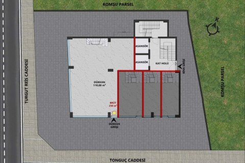 1+1 Lejlighed  i Muratpasa, Antalya, Tyrkiet Nr. 206843 - 7