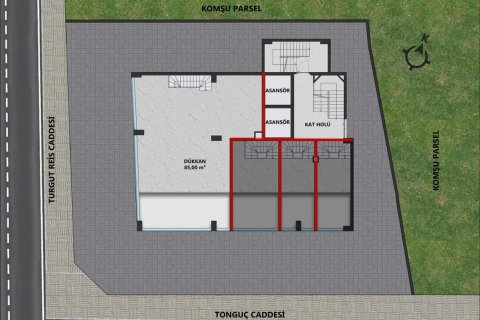 1+1 Lejlighed  i Muratpasa, Antalya, Tyrkiet Nr. 206843 - 8
