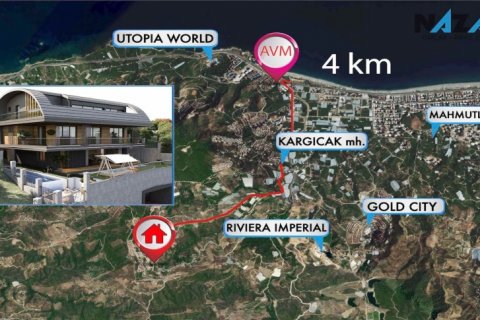 4+1 Lägenhet i Alanya, Antalya, Turkiet Nr. 211257 - 3