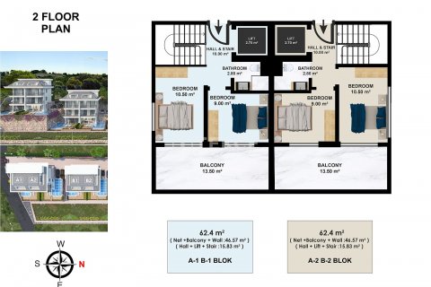 3+2 Villa in Alanya, Antalya, Türkei Nr. 192152 - 8
