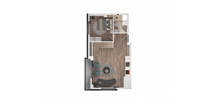 Квартира в Looks Downtown 3 3+1, Анталья, Турция №161652