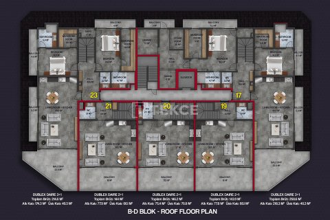 2+1 Wohnung  in Alanya, Antalya, Türkei Nr. 177898 - 16
