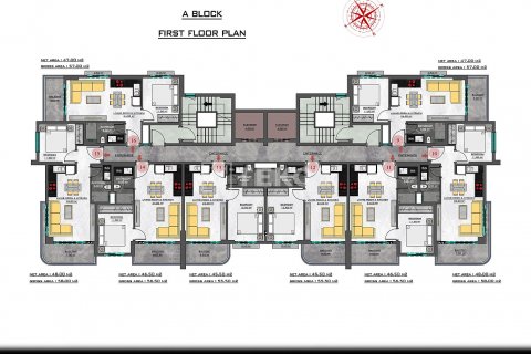 3+1 Takleilighet i Alanya, Antalya, Tyrkia Nr. 193637 - 28