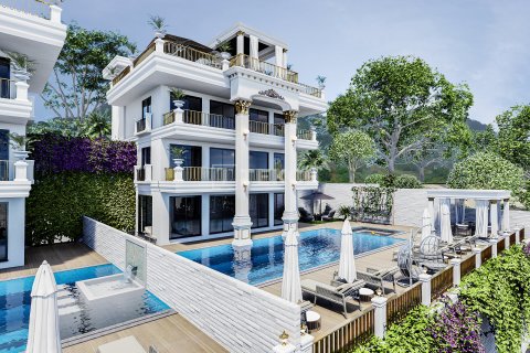 4+1 Villa  i Alanya, Antalya, Turkiet Nr. 161533 - 3
