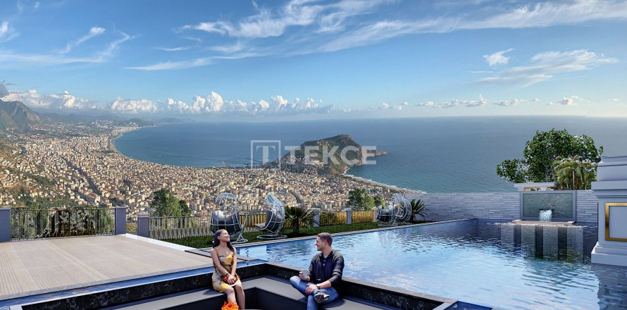 4+1 Villa  i Alanya, Antalya, Turkiet Nr. 161533