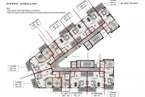 Wohnung  in Alanya, Antalya, Türkei Nr. 186237 - 27