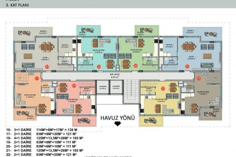 Продажа квартиры  в Аланье, Анталье, Турция 2 комн., 50м2, №186236 – фото 24