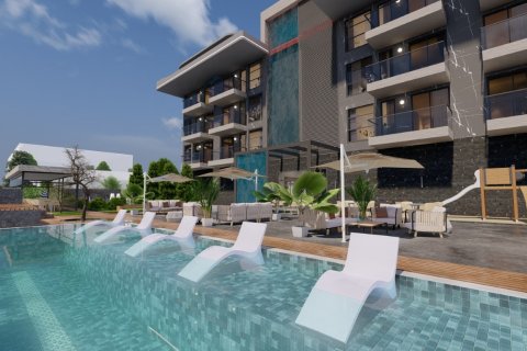 1+1 Lejlighed  i Alanya, Antalya, Tyrkiet Nr. 163715 - 2
