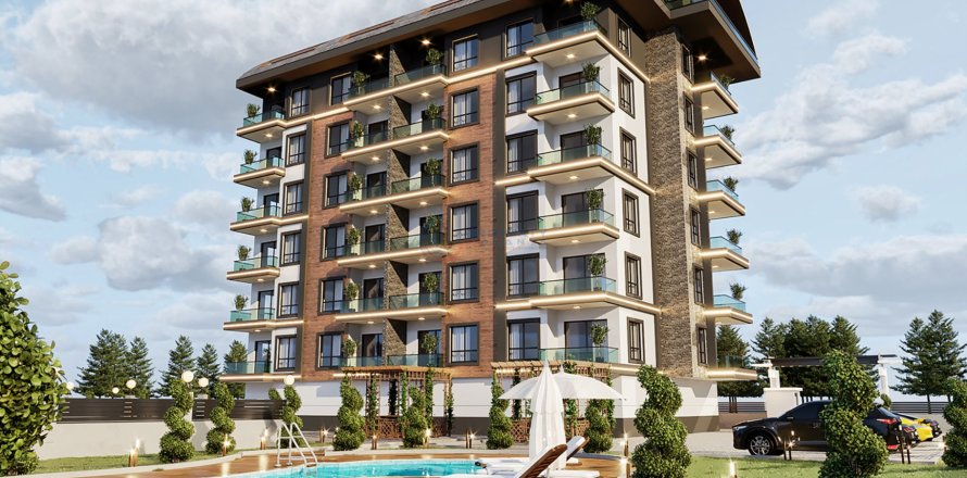1+1 Lejlighed i Alanya, Antalya, Tyrkiet Nr. 211521