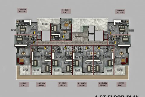 Apartment for sale  in Alanya, Antalya, Turkey, 2 bedrooms, 110m2, No. 180891 – photo 3