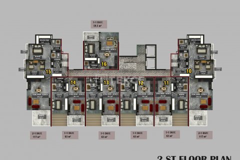 Apartment for sale  in Alanya, Antalya, Turkey, 2 bedrooms, 110m2, No. 180891 – photo 4