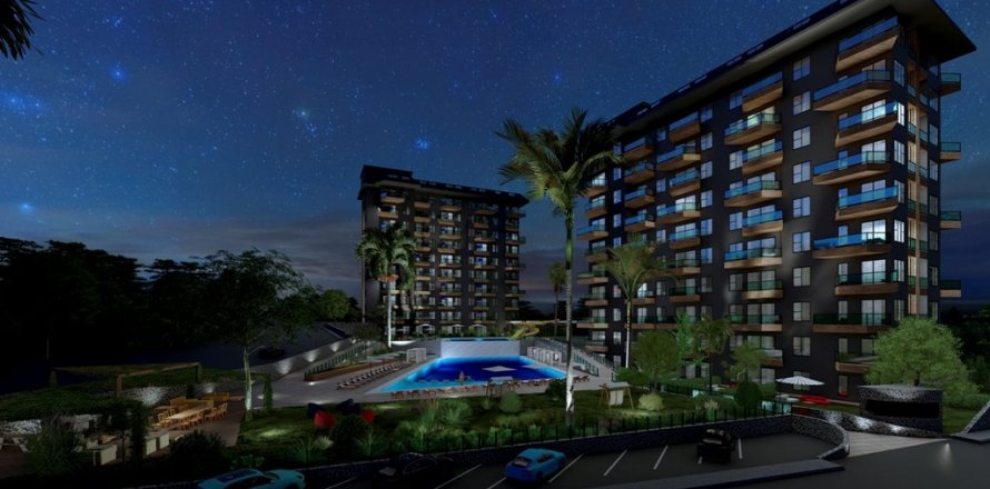 آپارتمان در در Konak Green Towers Alanya ، ترکیه 3 خوابه ، 148 متر مربع.  شماره 163548