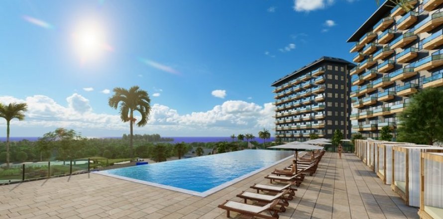 3+1 Lejlighed i Konak Green Towers, Alanya, Antalya, Tyrkiet Nr. 163550
