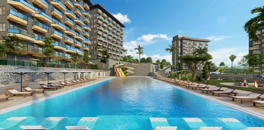آپارتمان در در Konak Green Towers Alanya ، ترکیه 3 خوابه ، 148 متر مربع.  شماره 163551