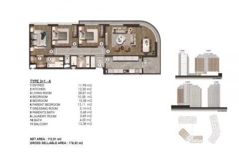 Leilighet i Istanbul, Tyrkia Nr. 165908 - 16