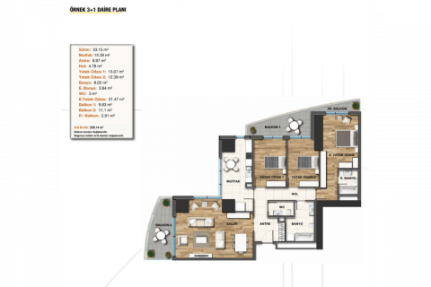 Leilighet  i Kartal, Istanbul, Tyrkia Nr. 165907 - 30