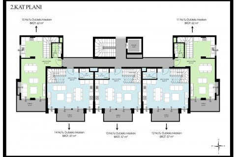 1+1 Wohnung  in Alanya, Antalya, Türkei Nr. 85183 - 9