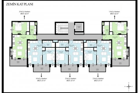 1+1 Wohnung  in Alanya, Antalya, Türkei Nr. 85183 - 7