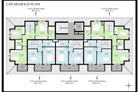 1+1 Wohnung  in Alanya, Antalya, Türkei Nr. 85183 - 10