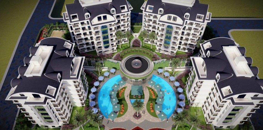 3+1 Lägenhet  i Alanya, Antalya, Turkiet Nr. 169258