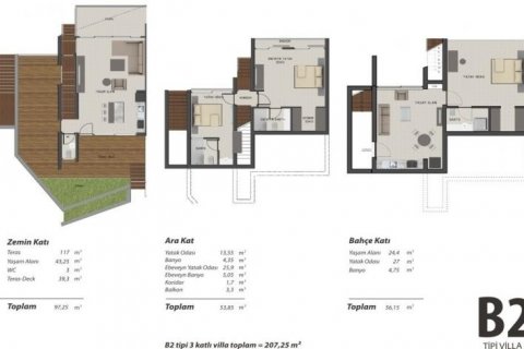 4+1 Villa in Bodrum, Mugla, Türkei Nr. 178805 - 22