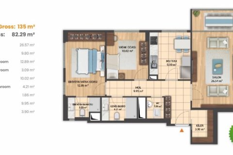 Apartment for sale  in Istanbul, Turkey, 88m2, No. 186355 – photo 17