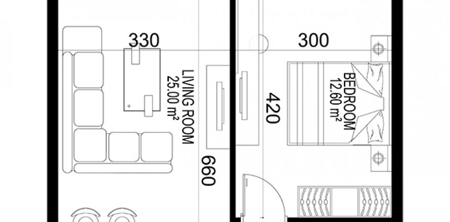 1+1 Wohnung in Yekta Kingdom Premium, Mahmutlar, Antalya, Türkei Nr. 72711