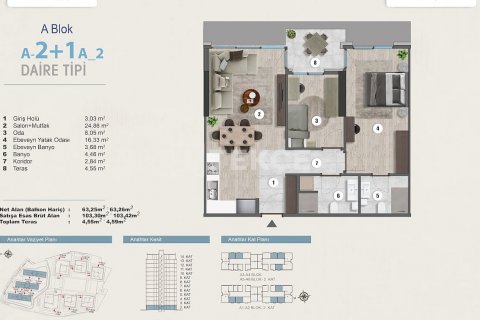 1+1 Leilighet  i Istanbul, Tyrkia Nr. 187055 - 23