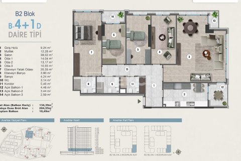1+1 Leilighet  i Istanbul, Tyrkia Nr. 187055 - 29