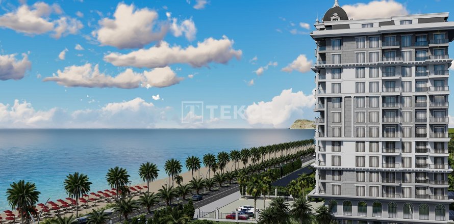 1+1 Leilighet  i Alanya, Antalya, Tyrkia Nr. 191205