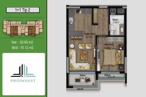 Wohnung  in Mersin, Türkei Nr. 186111 - 26