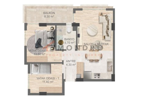 2+1 Wohnung  in Aksu, Antalya, Türkei Nr. 176043 - 13