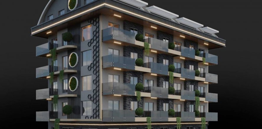 1+1 Lejlighed  i Alanya, Antalya, Tyrkiet Nr. 181423