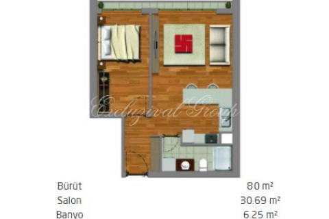 1+0 Leilighet i Istanbul, Tyrkia Nr. 179092 - 13
