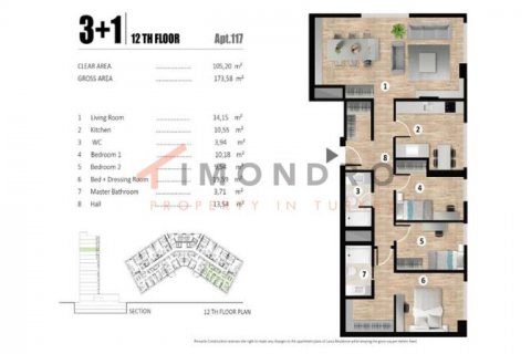 1+1 Wohnung in Bagcilar, Istanbul, Türkei Nr. 192484 - 19