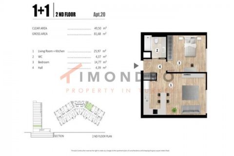 1+1 Wohnung in Bagcilar, Istanbul, Türkei Nr. 192484 - 16