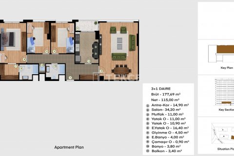 Apartment for sale  in Esenyurt, Istanbul, Turkey, 3 bedrooms, 154m2, No. 166227 – photo 27