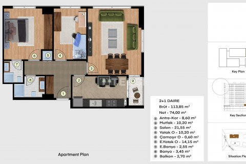 2+1 Lejlighed i Esenyurt, Istanbul, Tyrkiet Nr. 166226 - 23