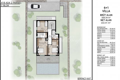 4+1 Villa in Bodrum, Mugla, Türkei Nr. 179267 - 21