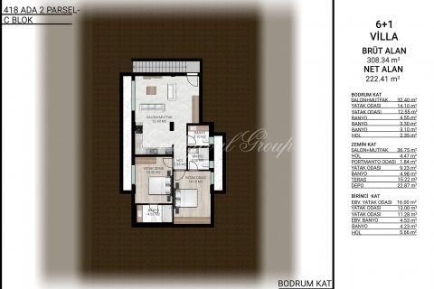 4+1 Villa in Bodrum, Mugla, Türkei Nr. 179267 - 25