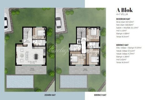 4+1 Villa in Bodrum, Mugla, Türkei Nr. 179267 - 23