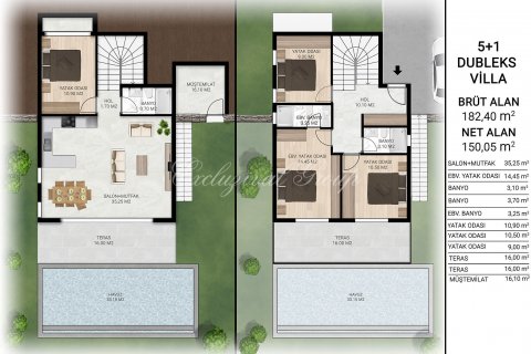 4+1 Villa in Bodrum, Mugla, Türkei Nr. 179267 - 26