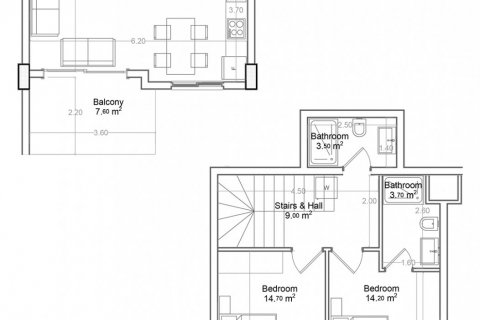 Dubleks daire Yekta Green Life Gazipasa Residence 2+1, Gazipaşa, Antalya, Türkiye №160837