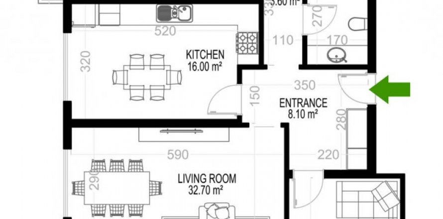 3+1 Leilighet i Yekta Kingdom Premium, Mahmutlar, Antalya, Tyrkia Nr. 160680