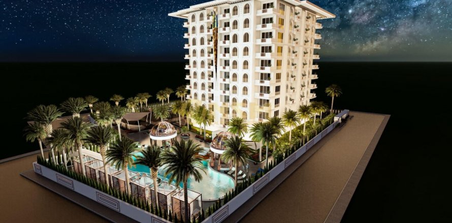 1+1 Lejlighed  i Alanya, Antalya, Tyrkiet Nr. 179766